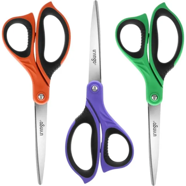 LIVINGO 8.5 Inch forbici multiuso 3 pezzi colorate