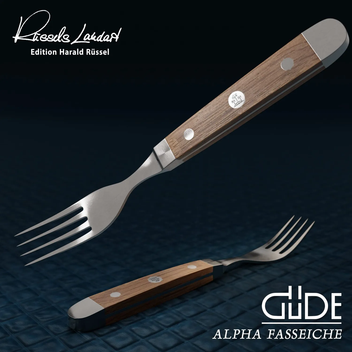 Franz Güde Alpha Fasseiche forchetta 9 cm rovere