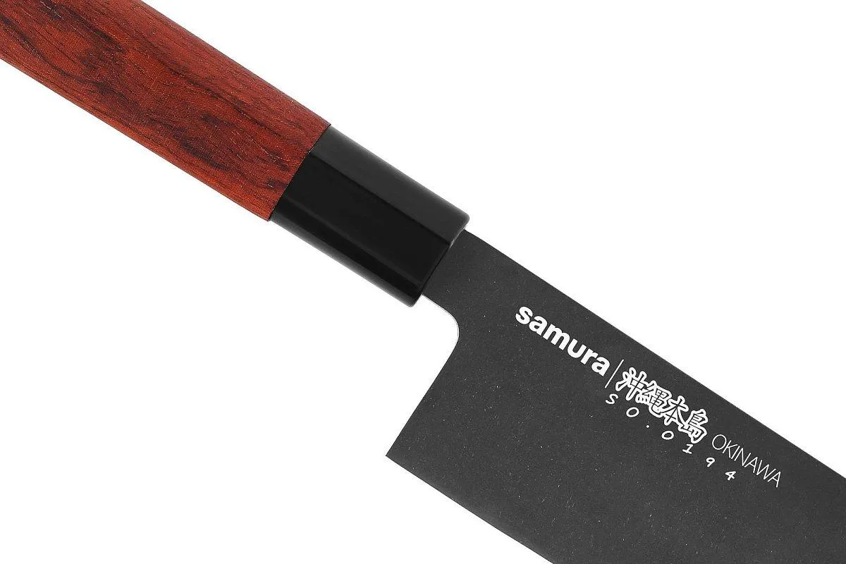 Samura Okinawa SO-0194B coltello santoku 175 mm legno