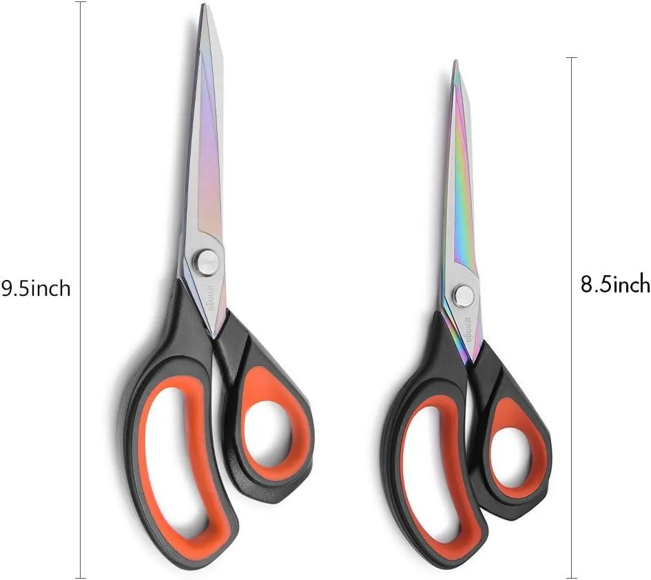 LIVINGO Forbici Sarto 8.5+9.5" Titanio Nero Rosso