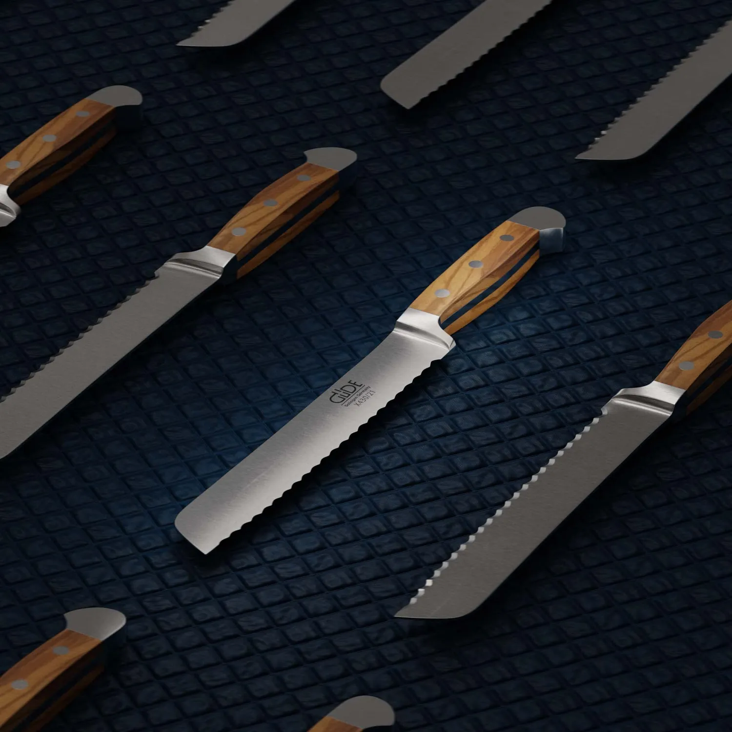 Güde Alpha Olive Coltello Pane 21 cm Ulivo