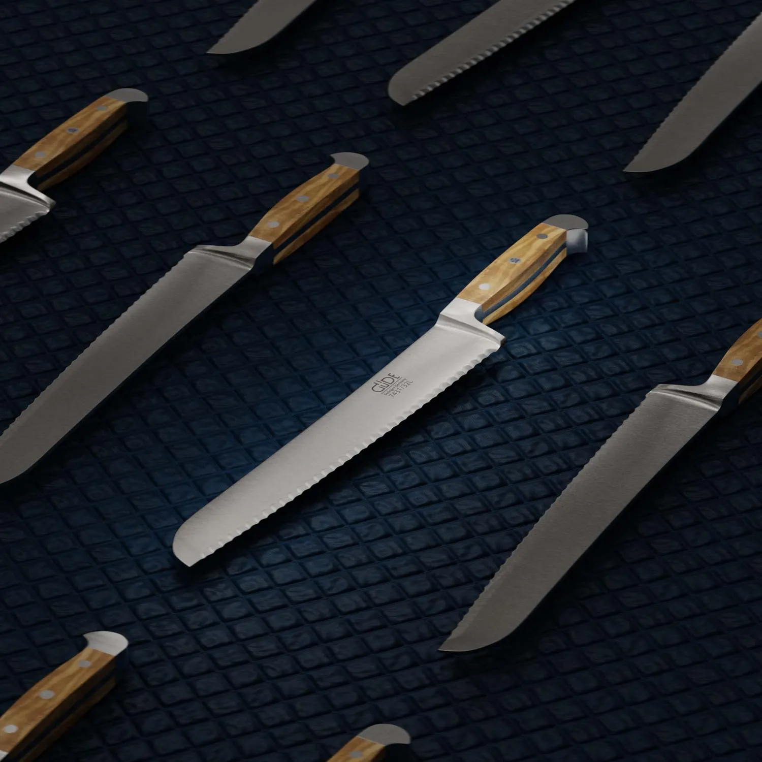 Güde Alpha Olive coltello pane 32 cm ulivo mancini