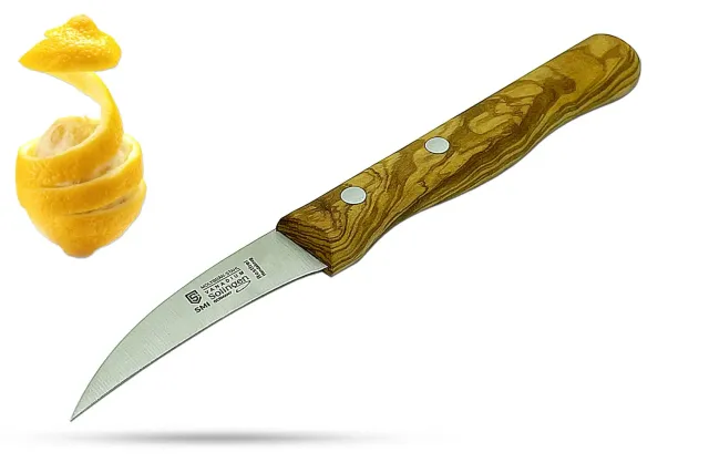 SMI Spelucchino Curvo 6 cm Ulivo Sbuccia Frutta Solingen