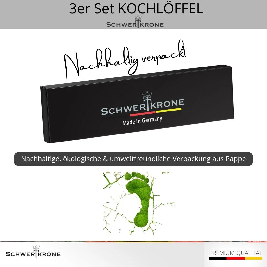 Schwertkrone KH10301 mestoli ulivo set 3 pezzi
