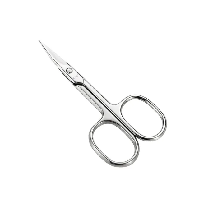 LIVINGO Forbicine Unghie Curve 3,5" Oro con Astuccio