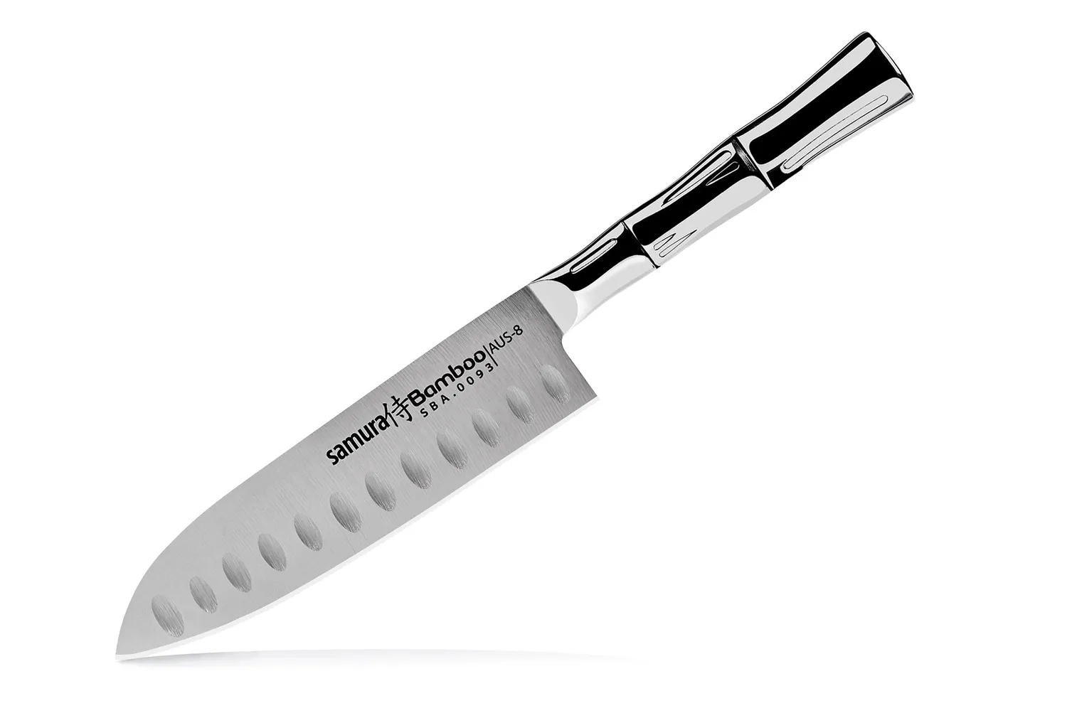 Samura Bamboo Santoku Coltello 137 mm alveolato