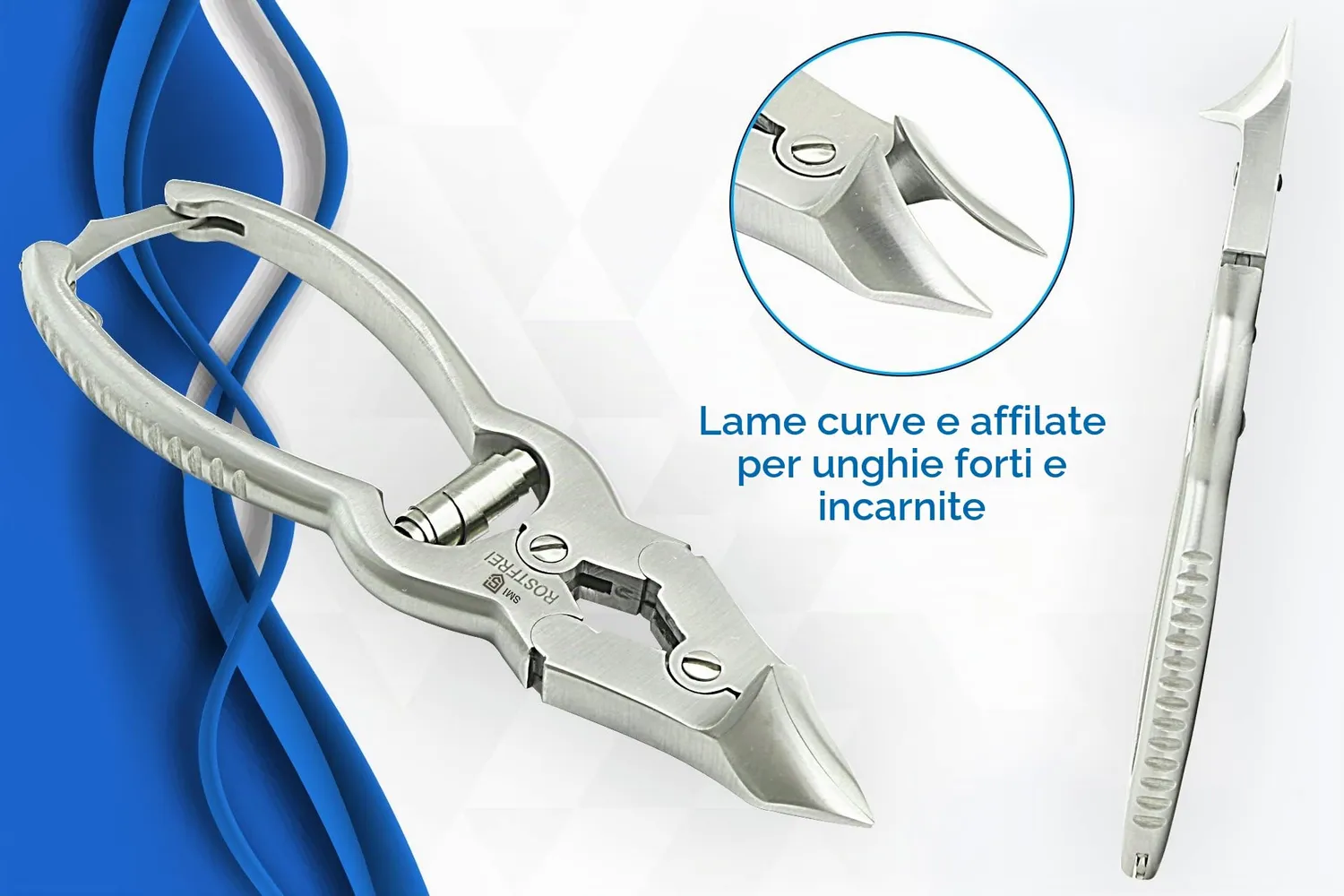 SMI Tronchese Unghie Piedi 16 cm Lama Curva per Unghie Spesse