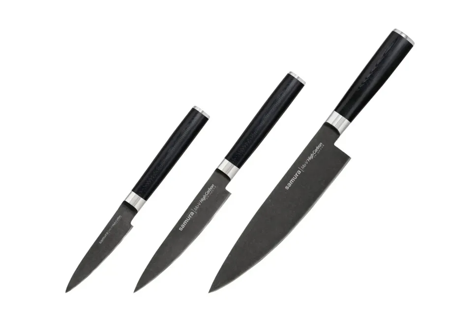 Samura Mo-V Stonewash SM-0230B set 3 coltelli G-10