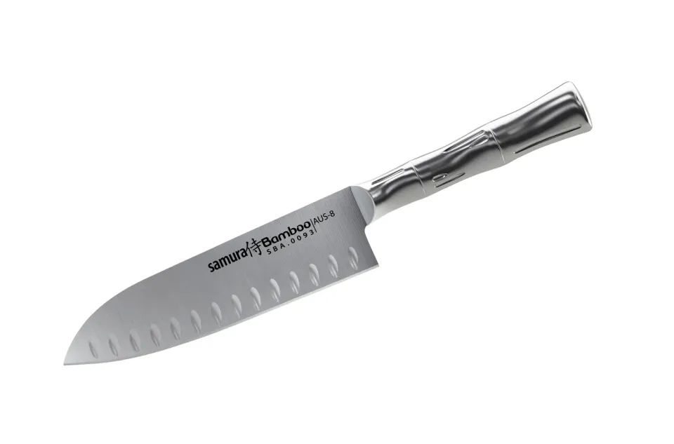 Samura Bamboo Santoku Coltello 137 mm alveolato