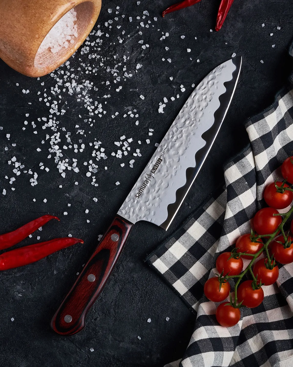 Samura Kaiju SKJ-0095 santoku 180 mm martellato
