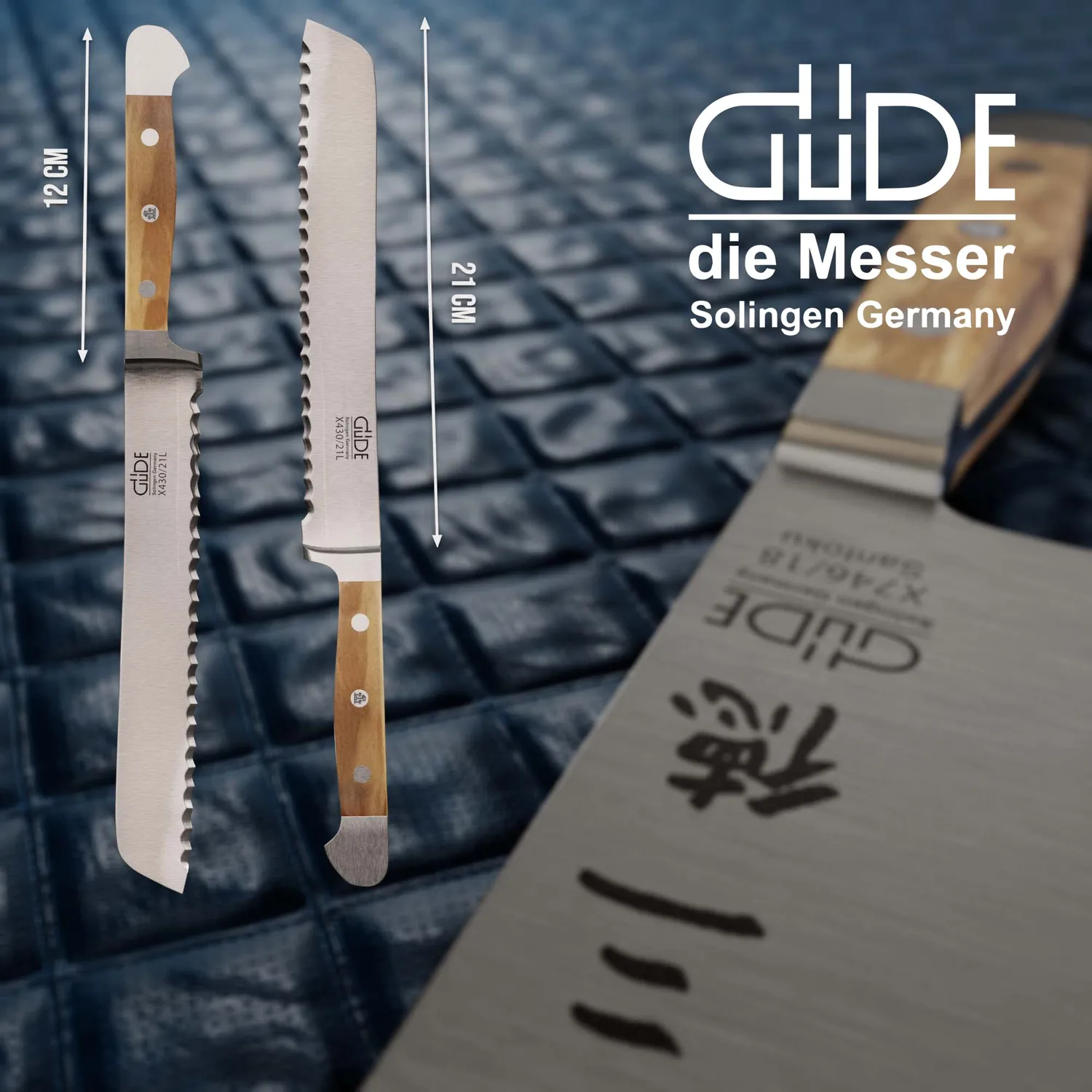Güde Alpha Olive coltello pane 21 cm per mancini