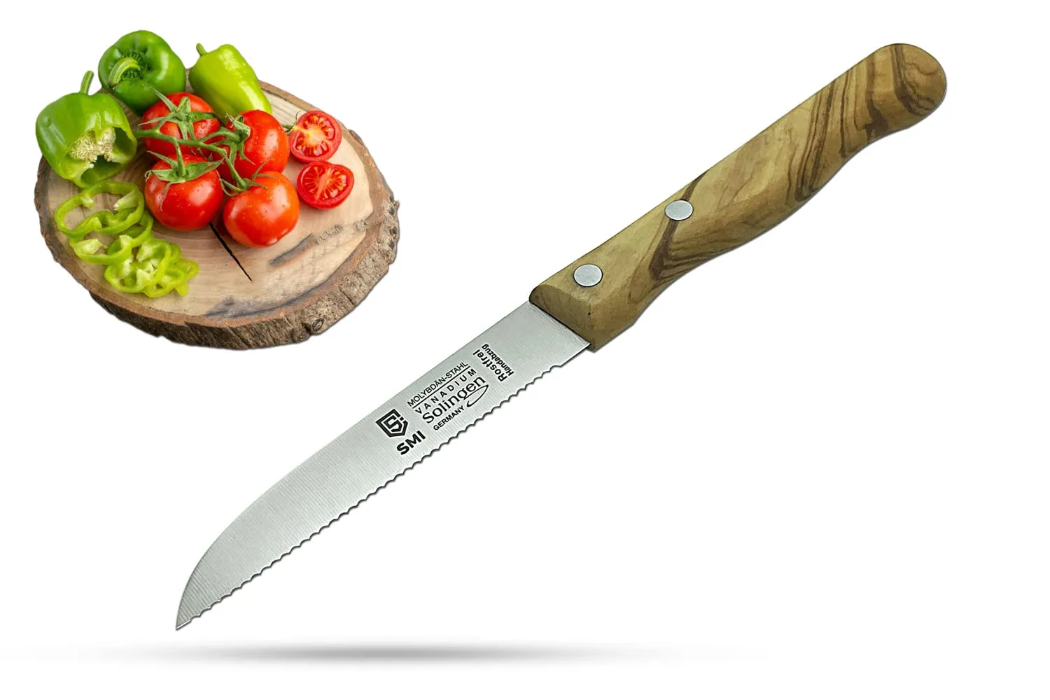 SMI spelucchino seghettato ulivo 9 cm frutta