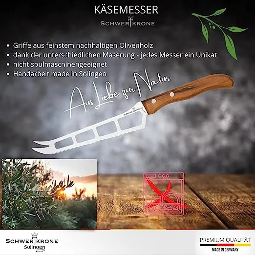 Schwertkrone Olive Classic MO30101 coltello formaggio olivo 13,5 cm