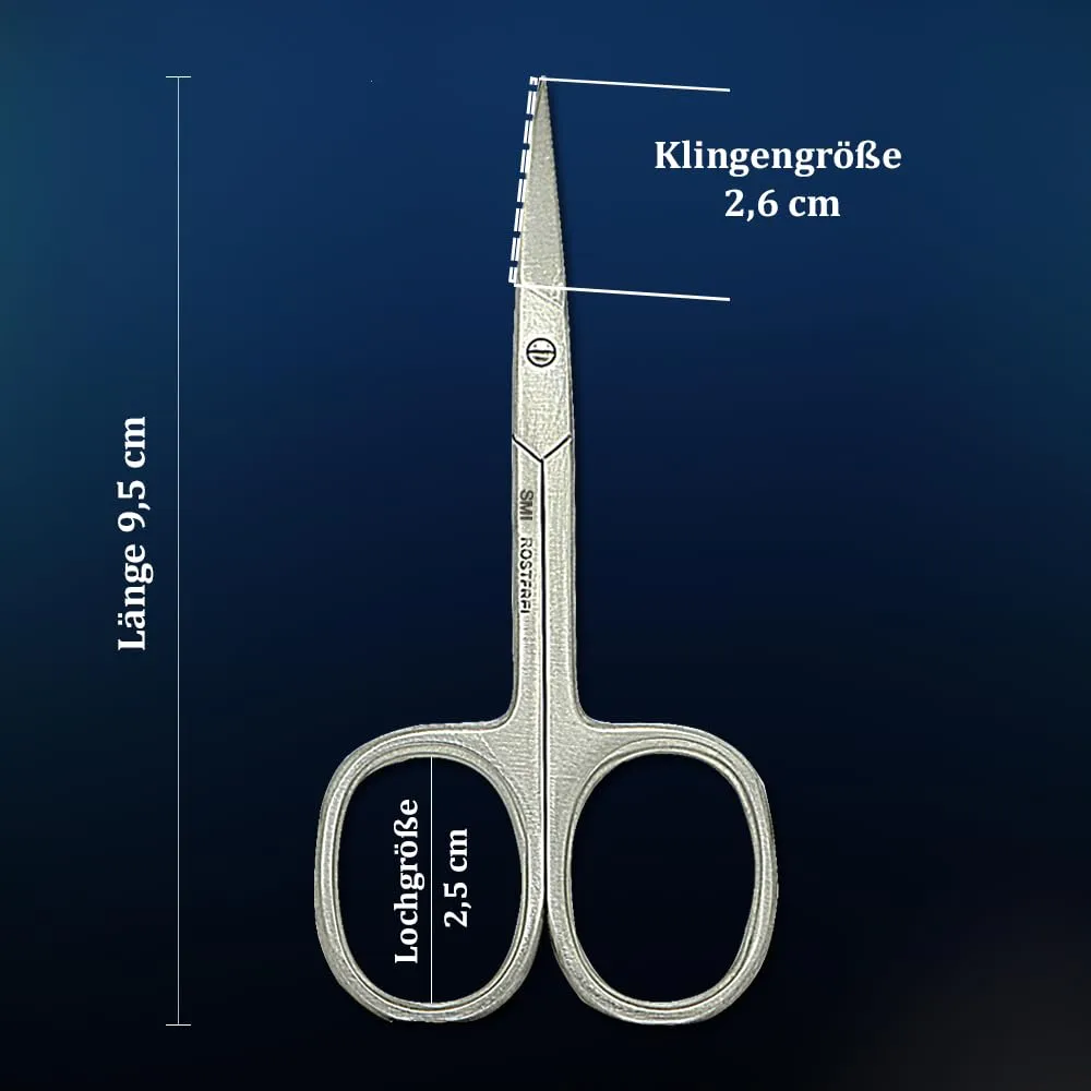 SMI forbicine unghie cuticole 9,5cm curve inox manicure