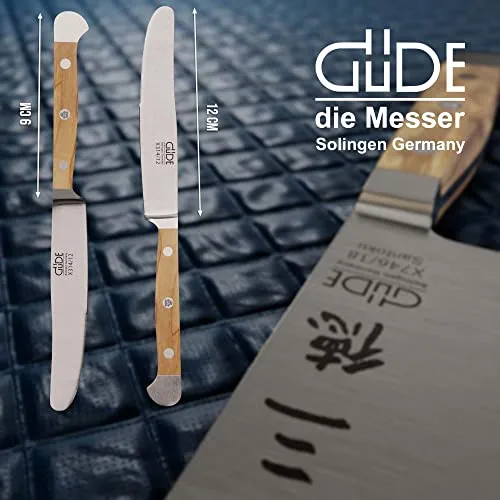 Güde Alpha Olive coltello tavola 12 cm legno ulivo