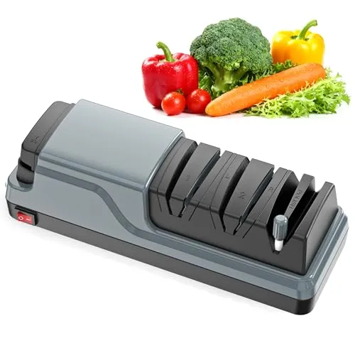 Yoorleay Affilacoltelli Elettrico 5 in 1 Forbici Ceramica