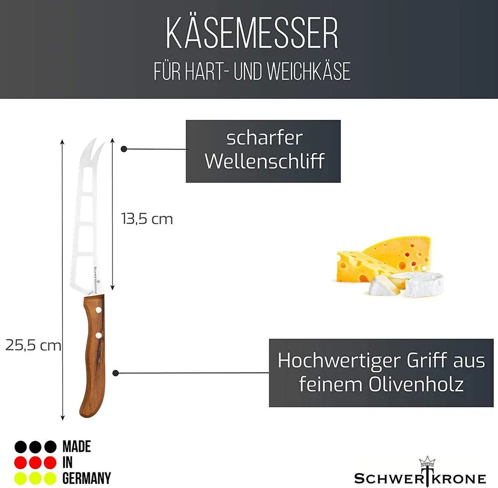 Schwertkrone Olive Classic MO30101 coltello formaggio olivo 13,5 cm