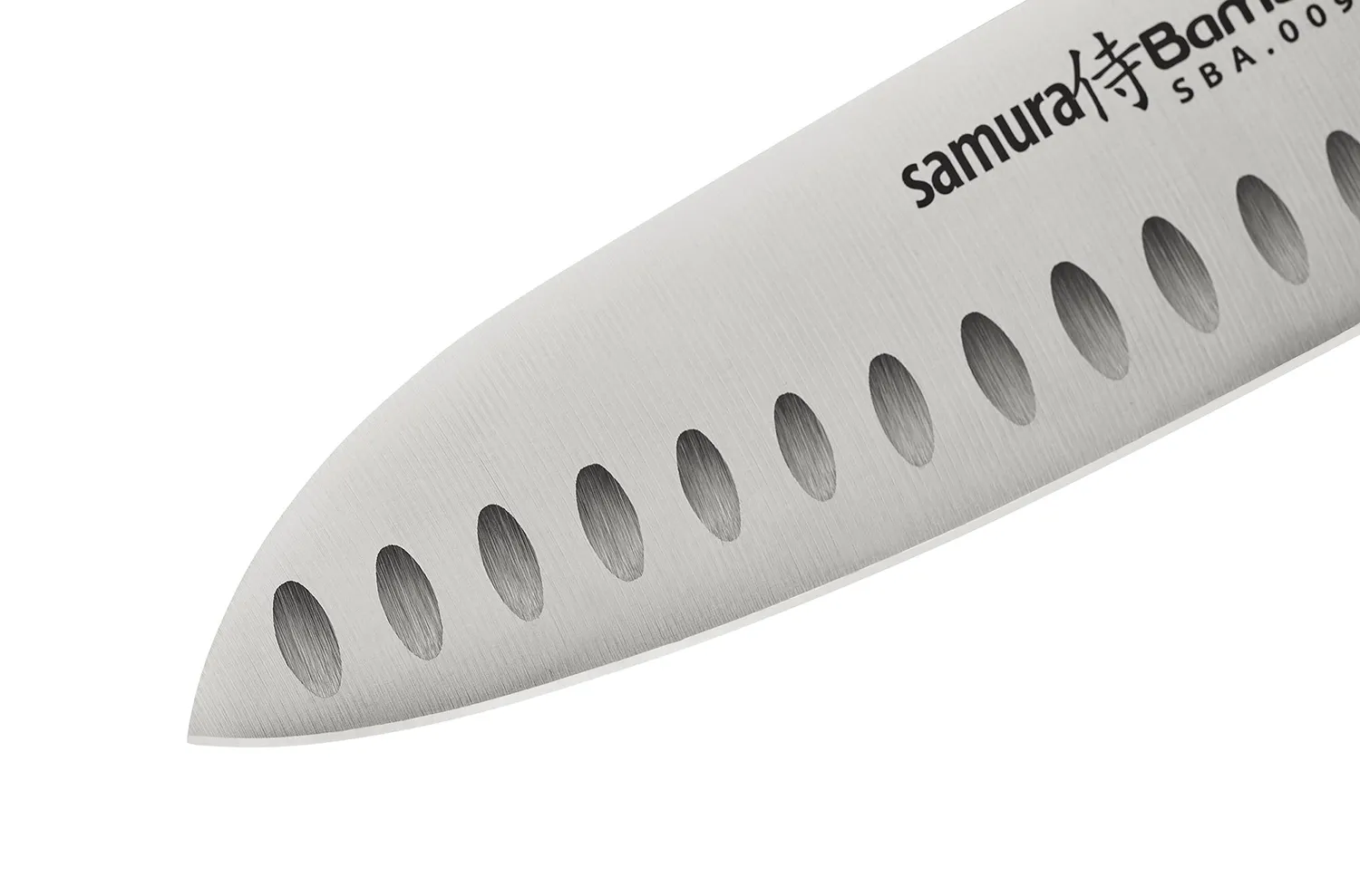 Samura Bamboo santoku 160 mm alveolato AUS-8