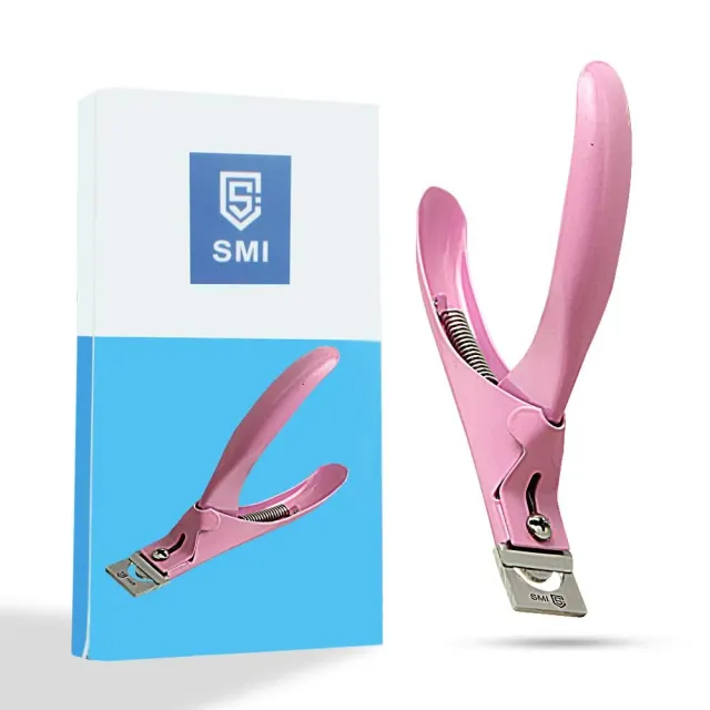 SMI Tagliaunghie Acrilico Tip Cutter rosa acciaio inox