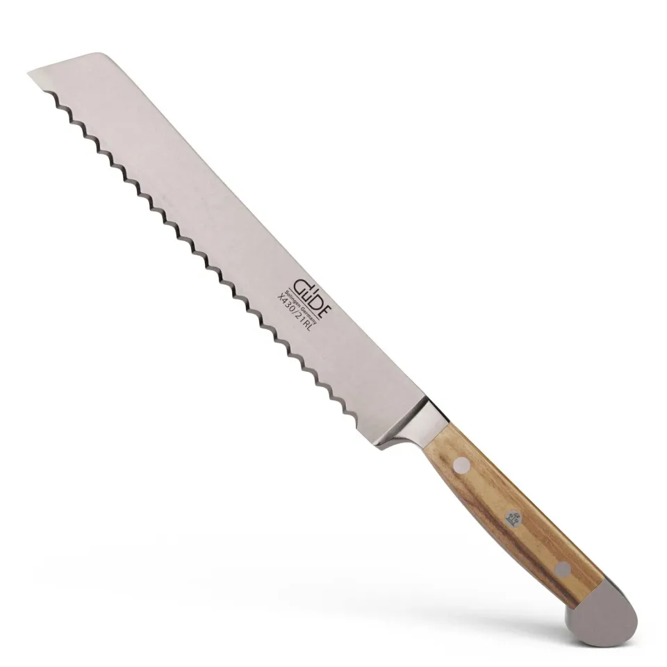 Güde Alpha Olive coltello pane 21 cm ulivo seghettato