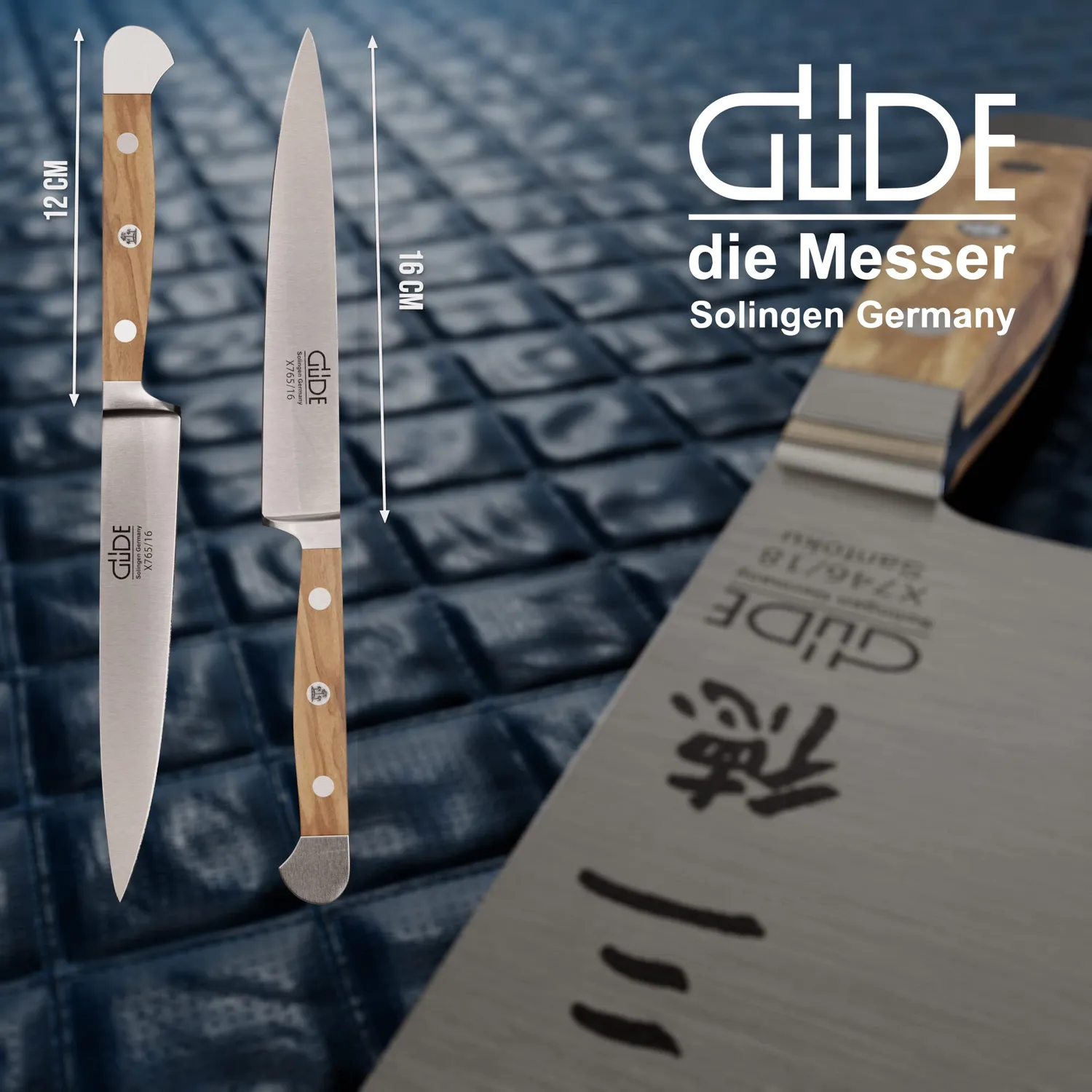 Güde Alpha Olive coltello preparazione 16cm legno ulivo
