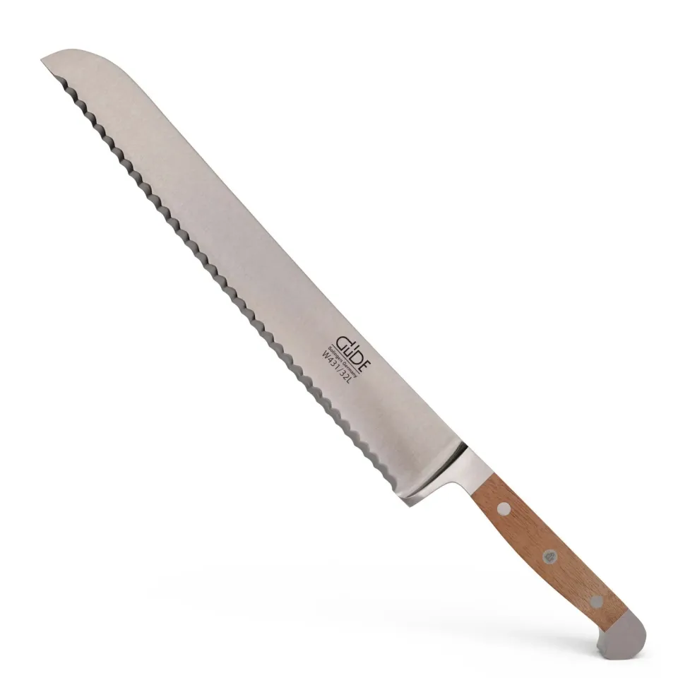 Güde Alpha Walnut coltello pane 32 cm mancino noce