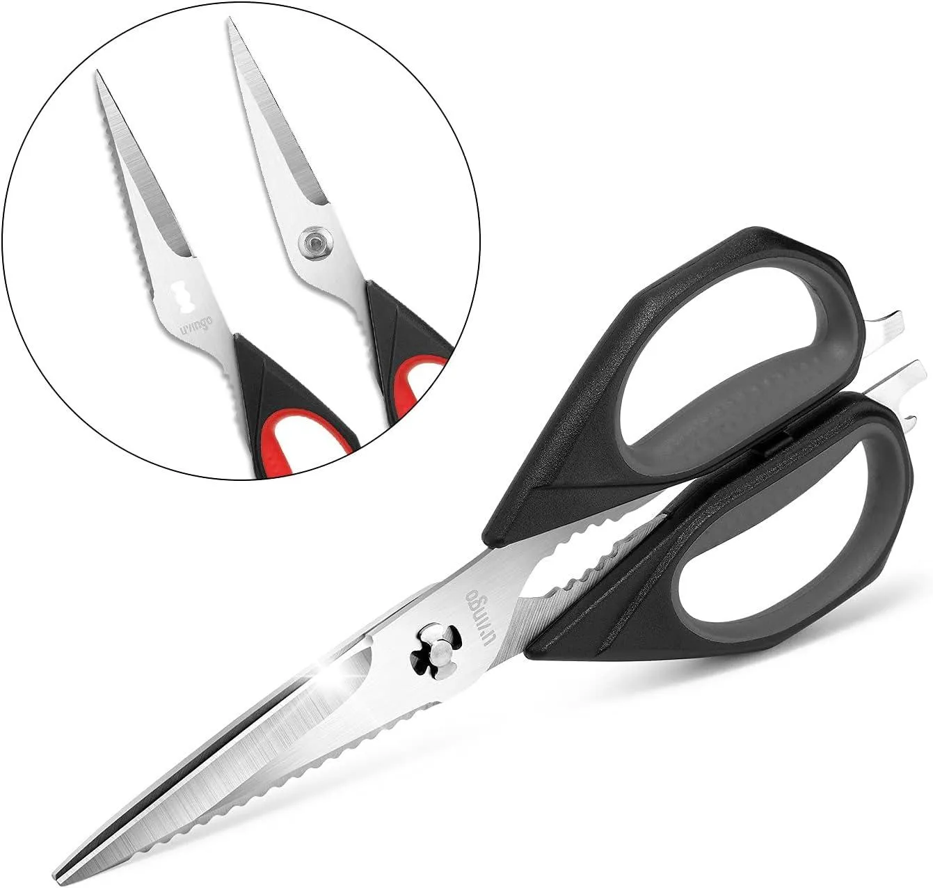 LIVINGO forbici cucina 2 pezzi 9,25" smontabili