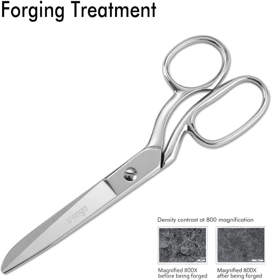 LIVINGO 8" Forbici Sarto Tessuto Acciaio Oro