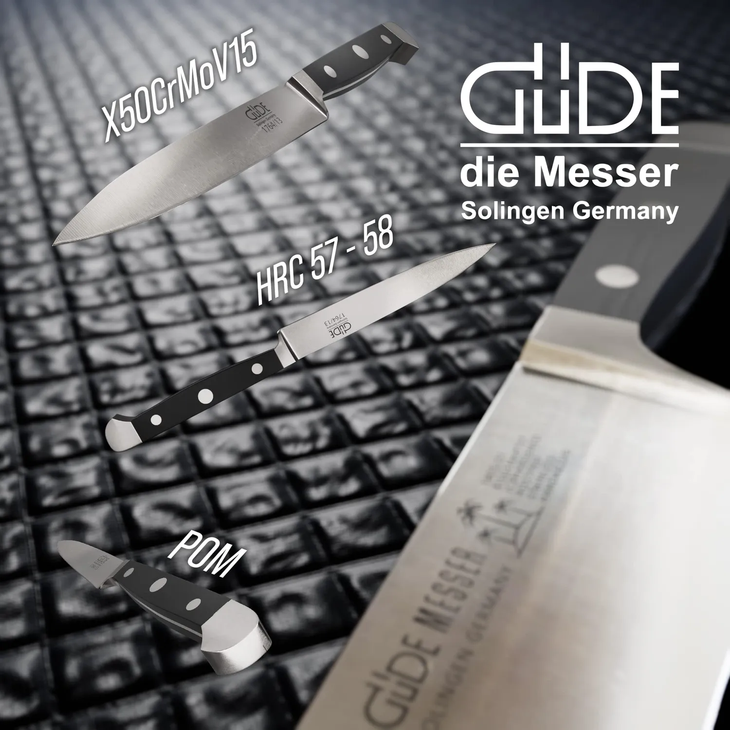 Franz Güde Alpha Coltello Lardellare 13 cm Forgiato