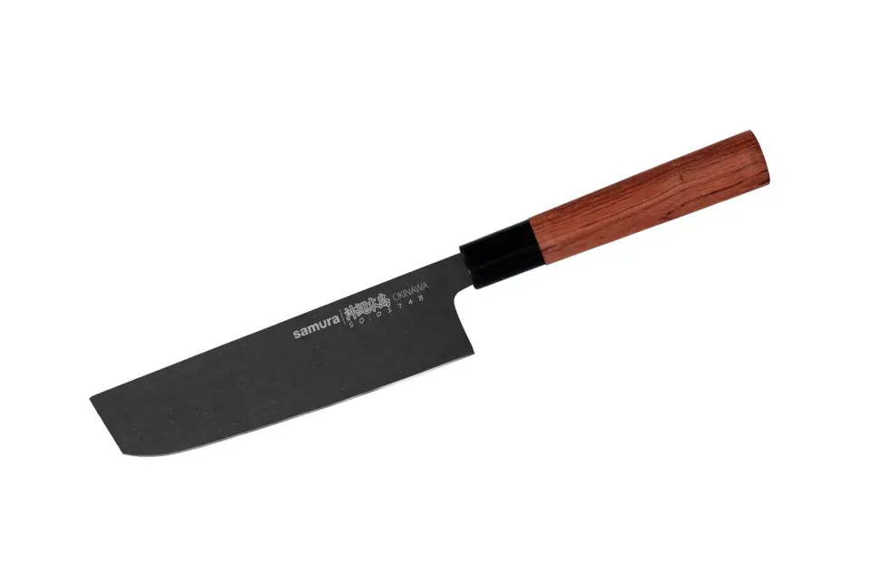 Samura Okinawa SO-0174B coltello nakiri stonewash