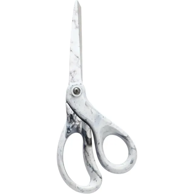 LIVINGO forbici ufficio 8" bianco marmo acciaio multiuso