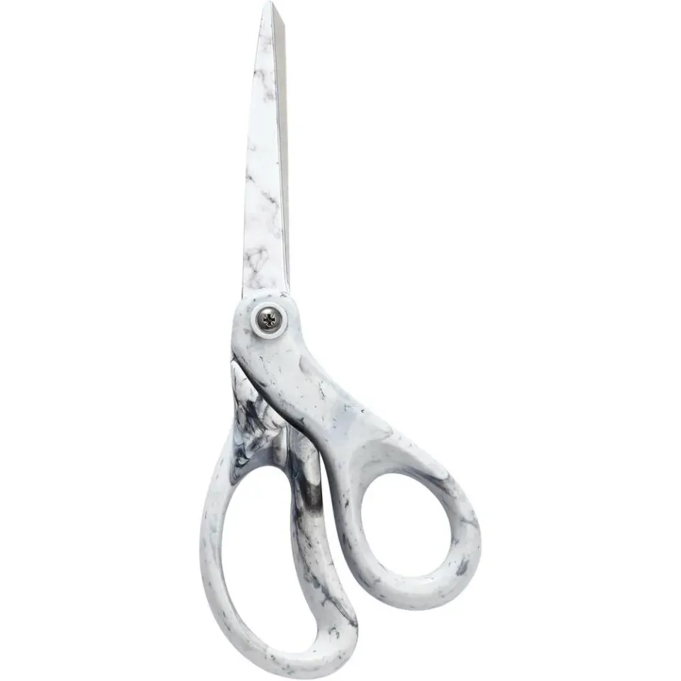 LIVINGO forbici ufficio 8" bianco marmo acciaio multiuso