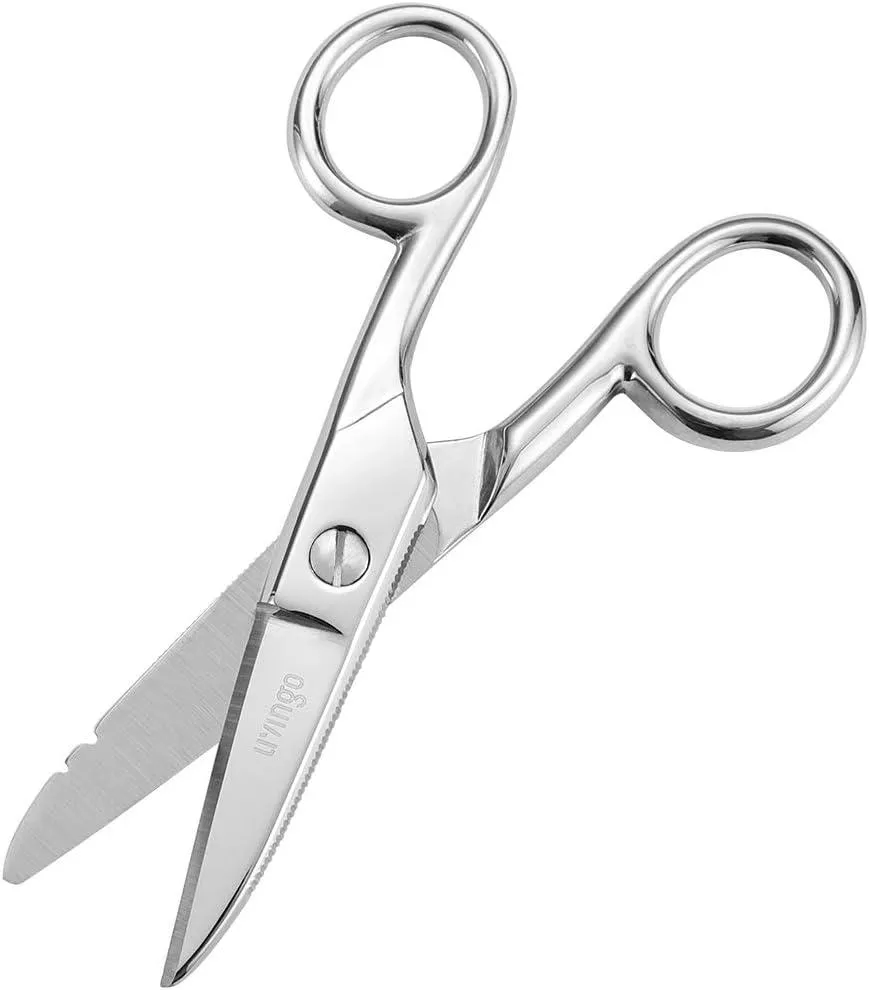 LIVINGO Forbici Elettricista 5,5" Spellafili Dentata