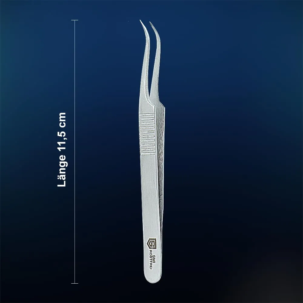 SMI Pinzetta Extension Ciglia Curva 11,5 cm Inox