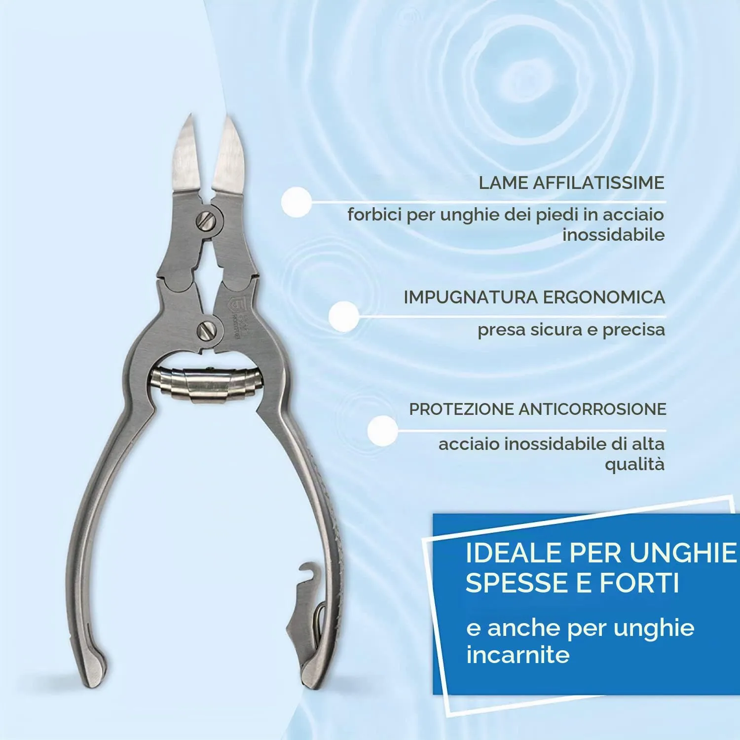 SMI Tronchese Unghie Piedi 16 cm Molla Barile con Custodia