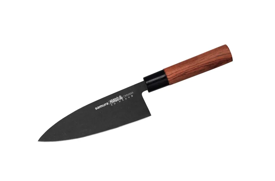 Samura Okinawa Stonewash SO-0129B coltello deba 170 mm