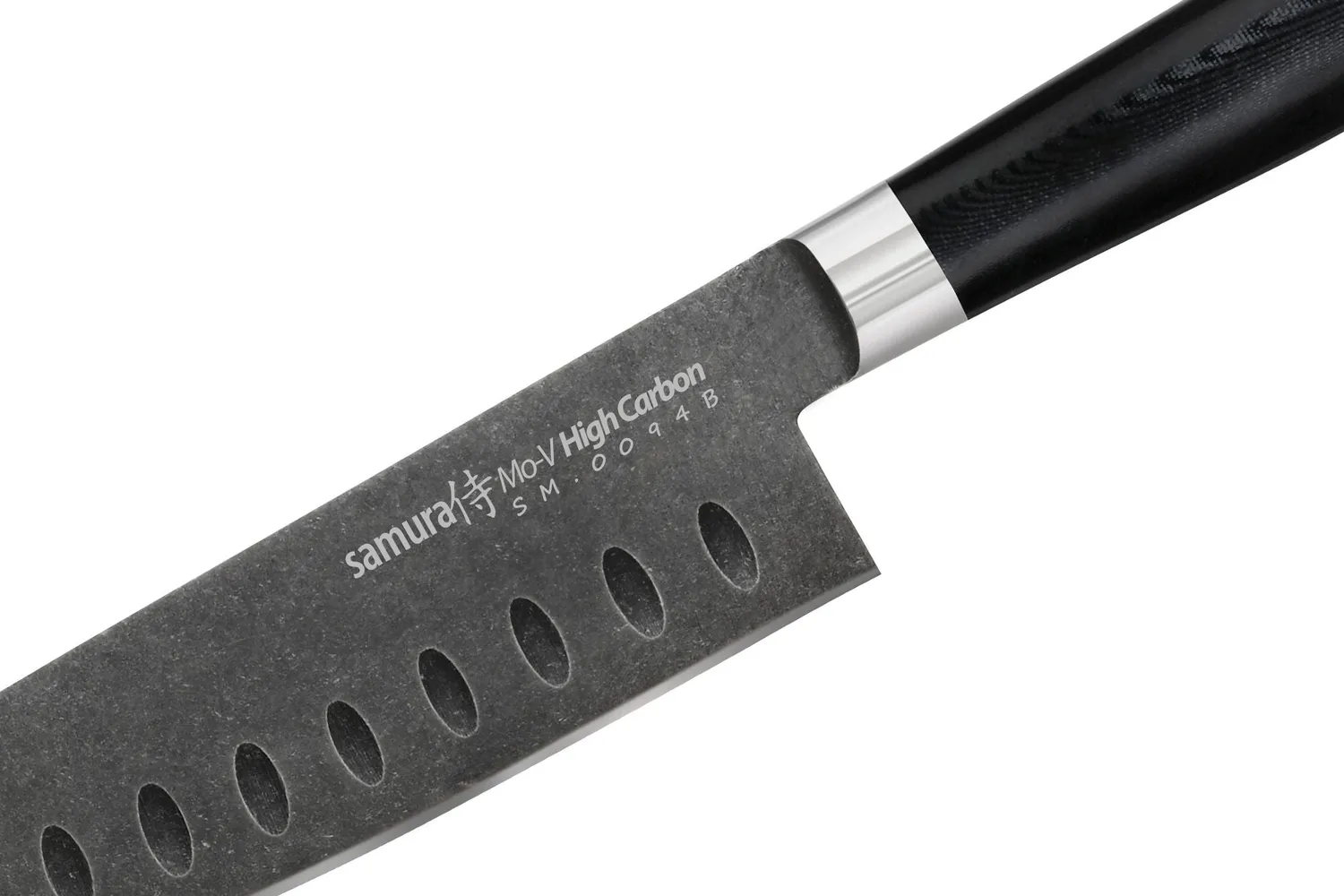 Samura Mo-V Stonewash SM-0094B santoku 180 mm alveolato