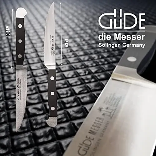 Güde Alpha POM coltello bistecca 12 cm nero forgiato