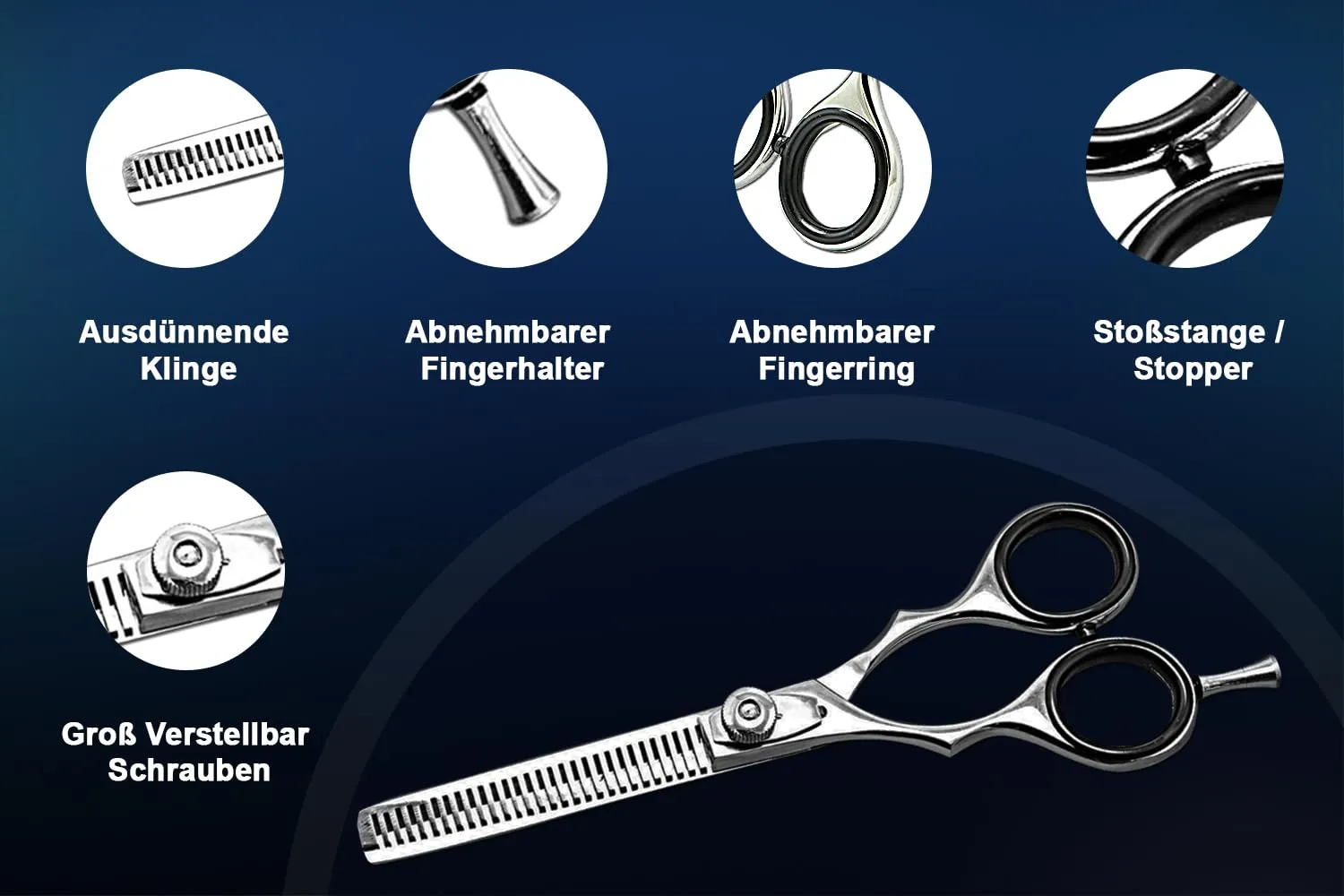 SMI Forbici Sfoltire Mancini 5,5" Acciaio Dentate