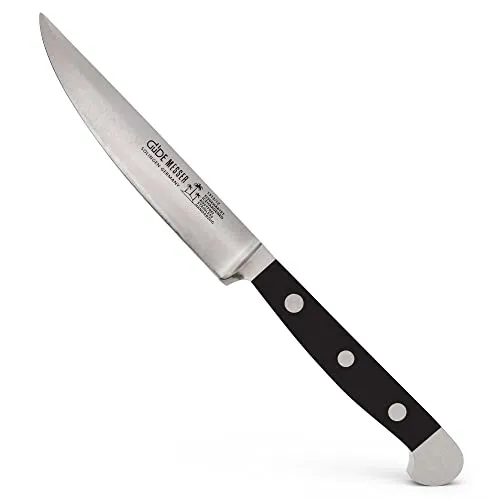 Güde Alpha POM coltello bistecca 12 cm nero forgiato