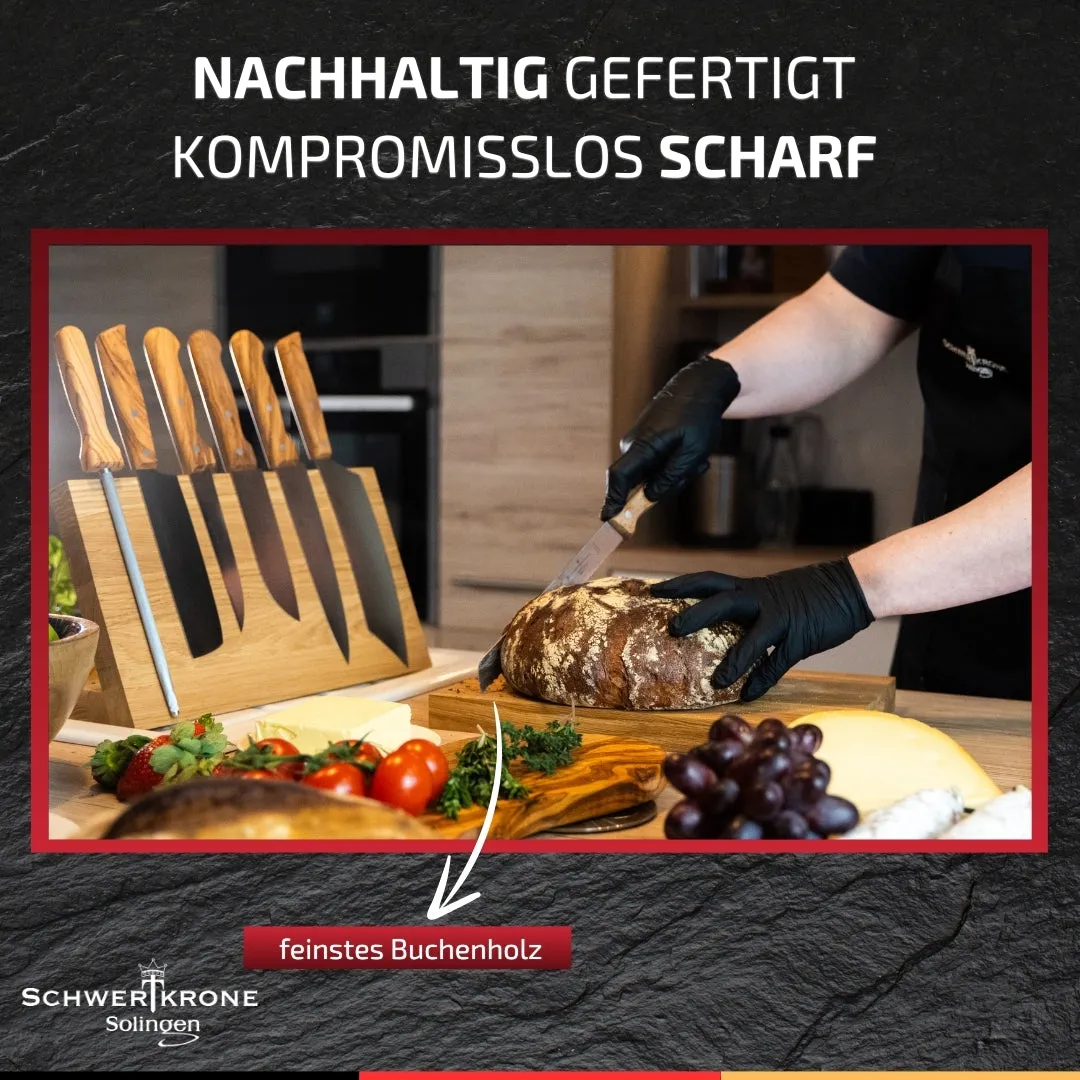 Schwertkrone Coltello da Pane Faggio 20 cm Seghettato