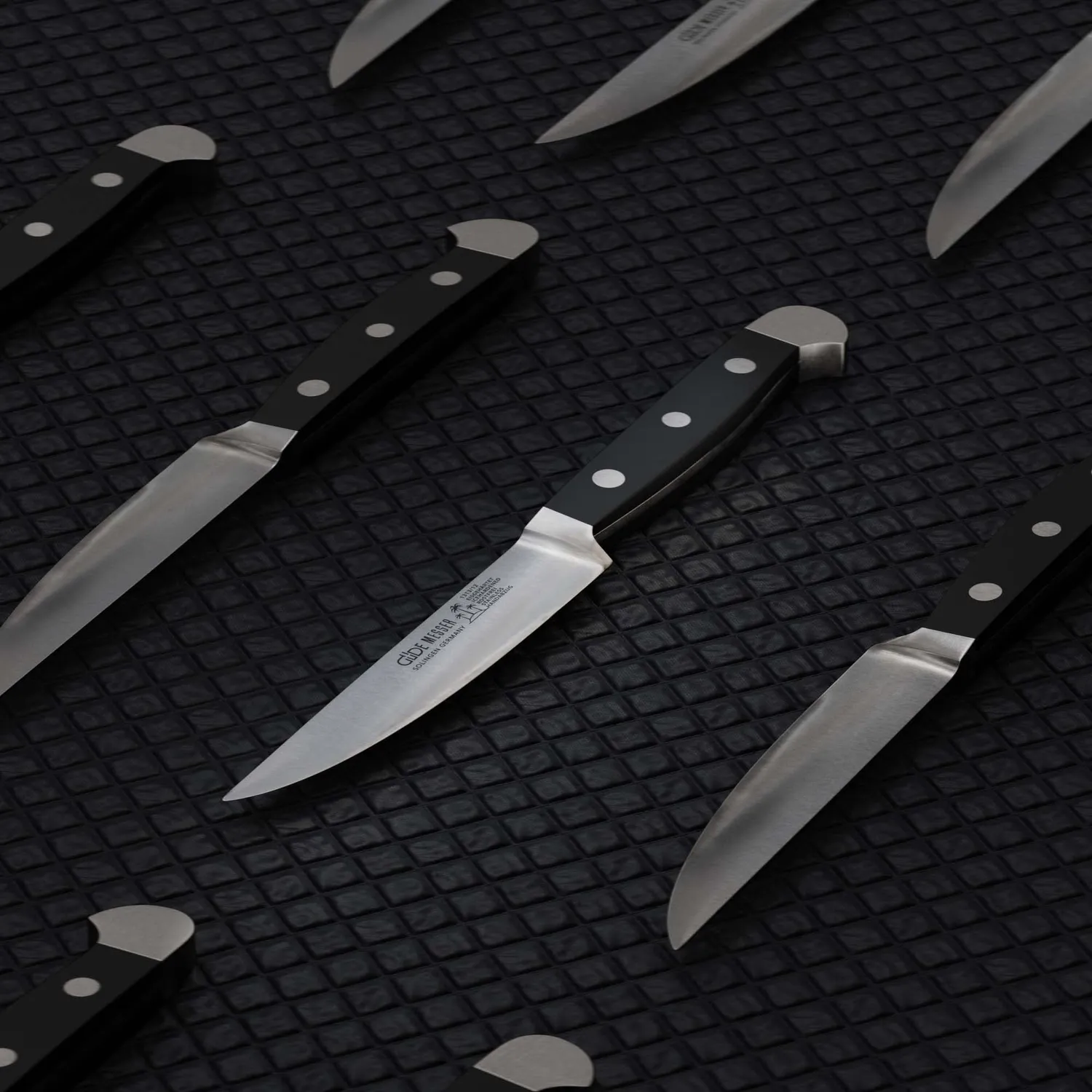Güde Alpha POM coltello bistecca 12 cm nero forgiato