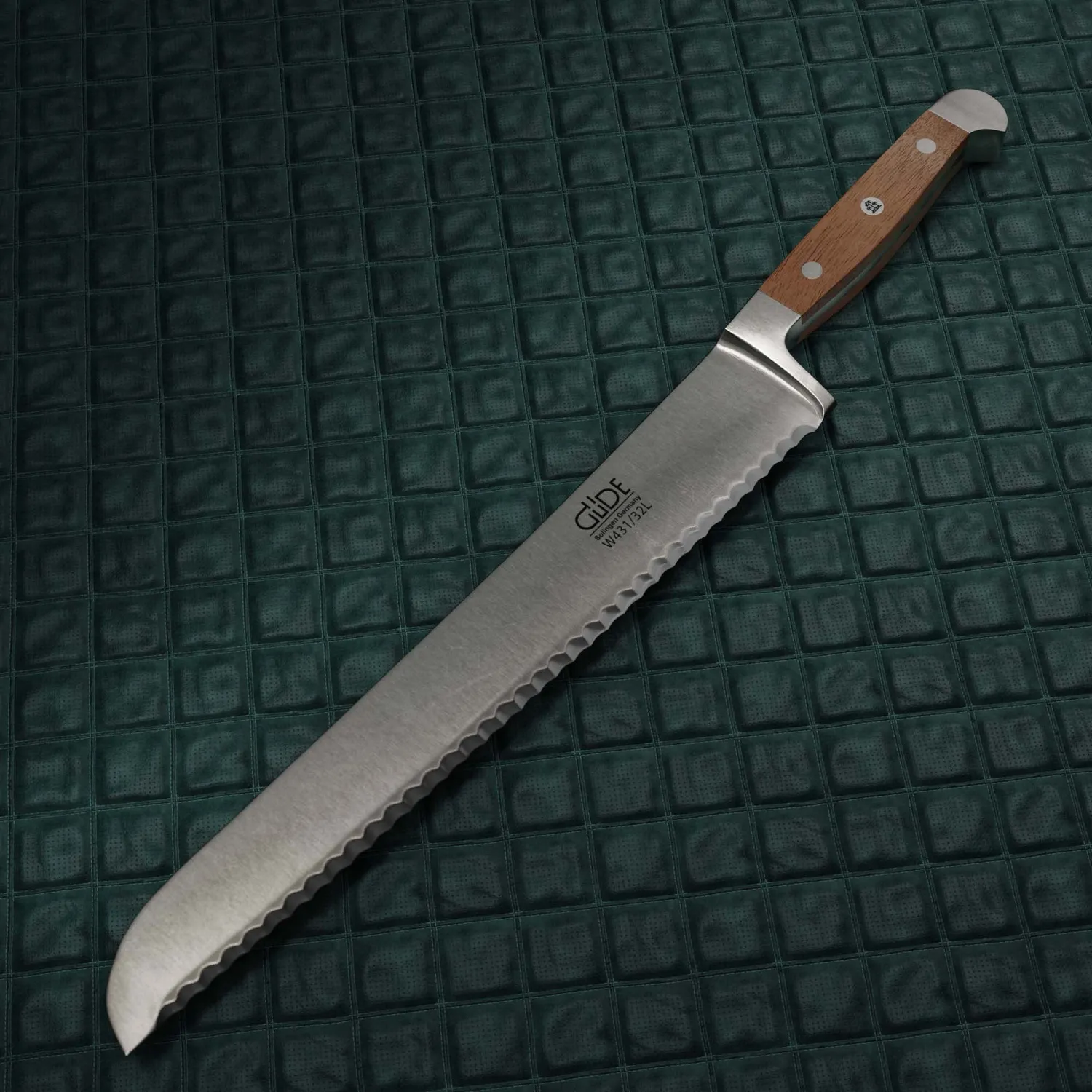Güde Alpha Walnut coltello pane 32 cm mancino noce