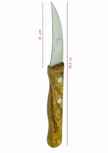 SMI Spelucchino Curvo 6 cm Ulivo Sbuccia Frutta Solingen