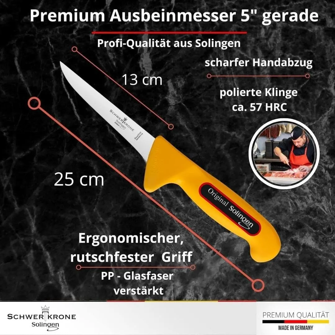Schwertkrone Set Macellaio 4 pezzi acciaio tedesco