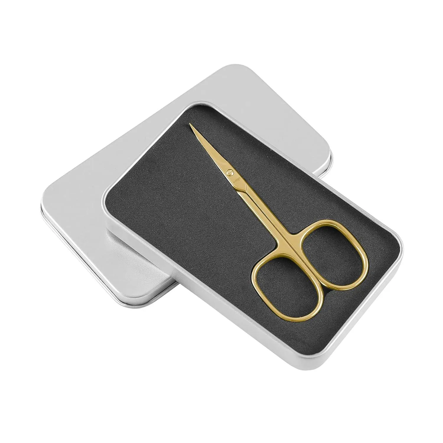 LIVINGO forbicine unghie curve 3,5 pollici oro manicure