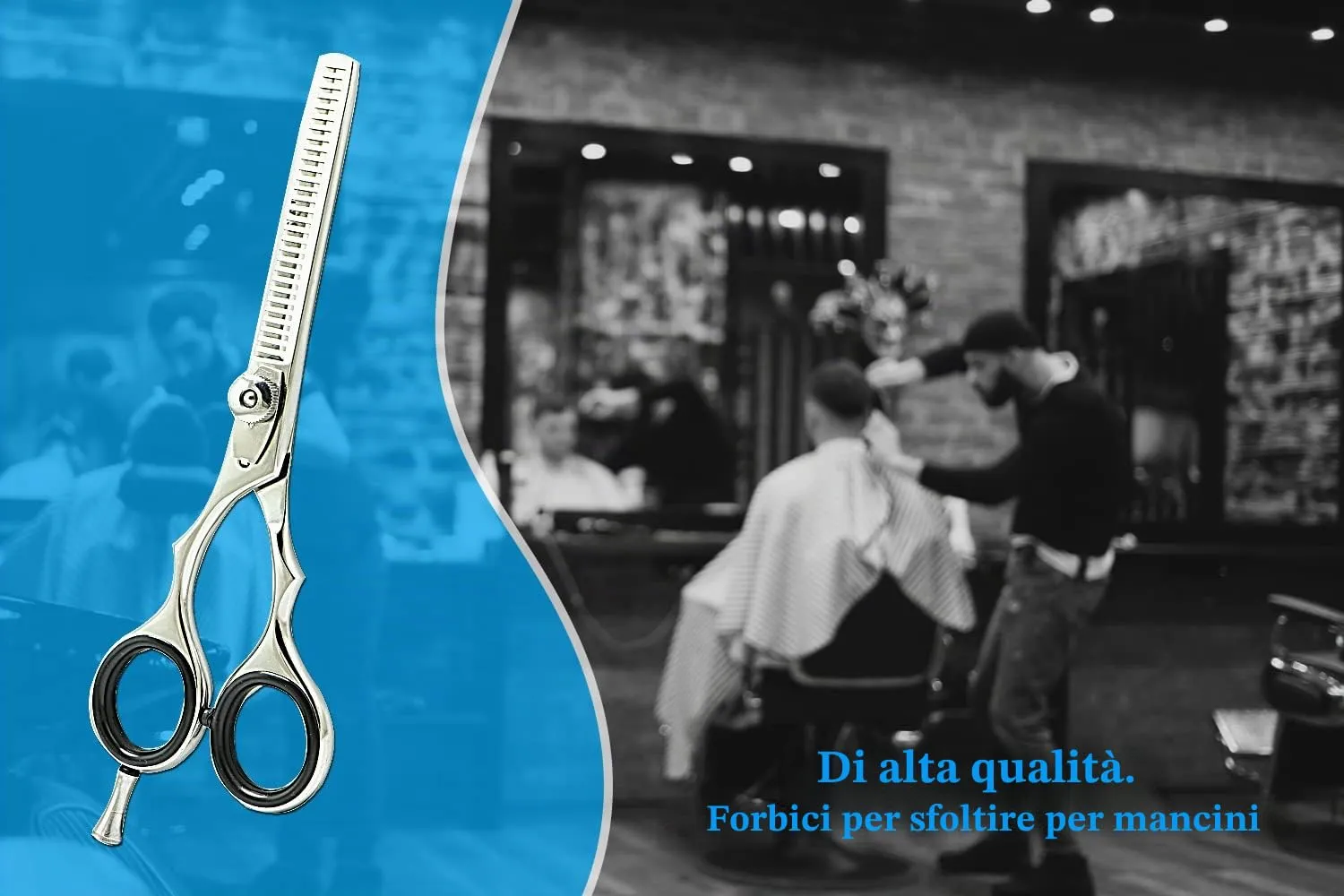 SMI Forbici Sfoltire Mancini 5,5" Acciaio Dentate