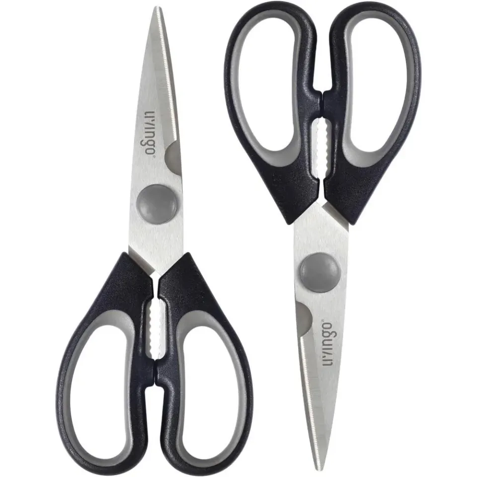 LIVINGO forbici cucina 7,5" ossa verdure schiaccianoci