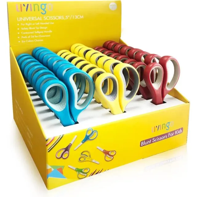 LIVINGO 5" forbici bambini punta tonda 3 pezzi