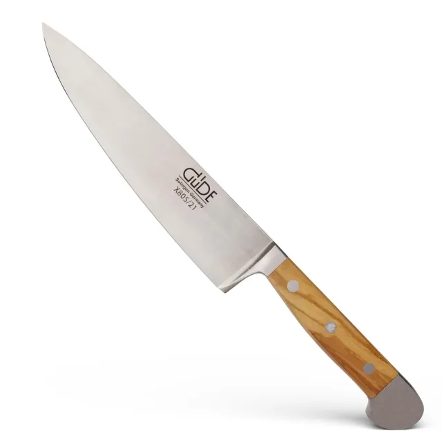 Franz Güde Alpha-Olive coltello cuoco forgiato 21 cm ulivo